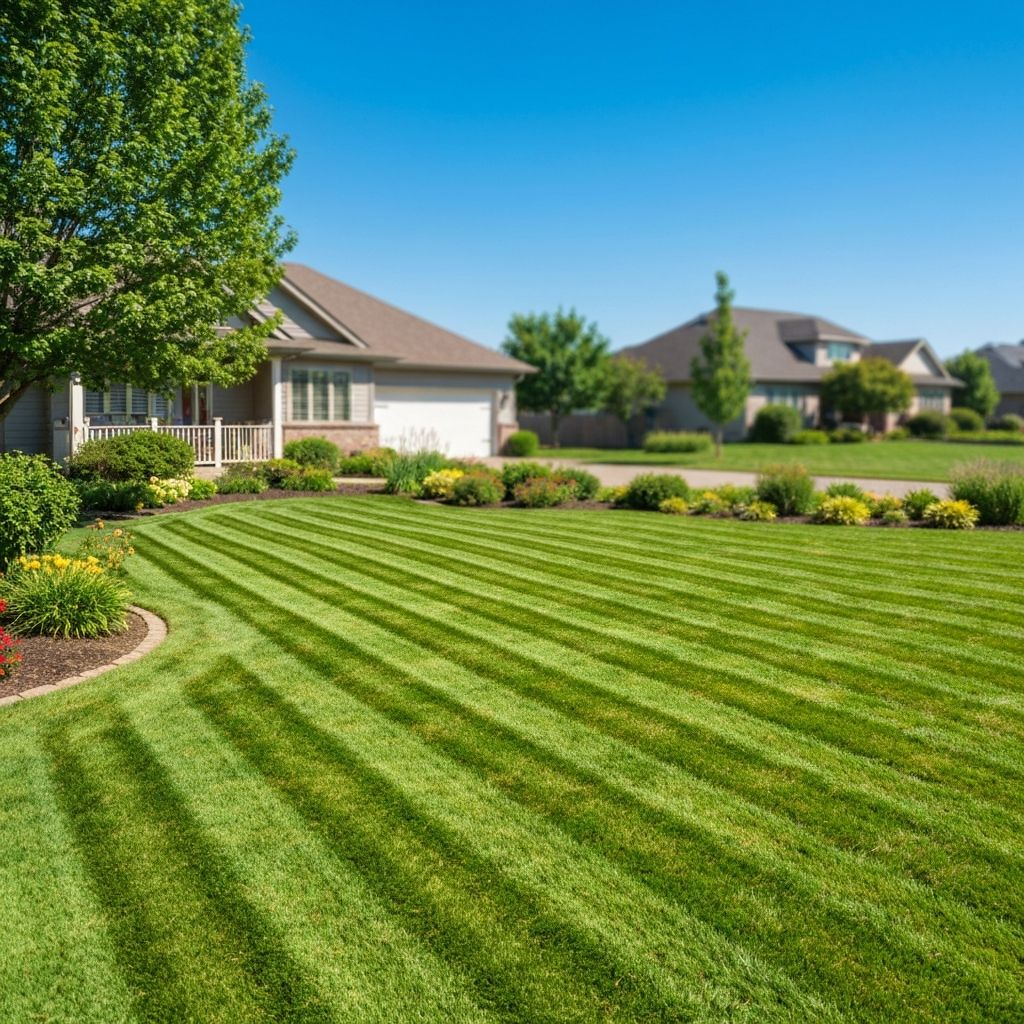 Beautiful green lawn